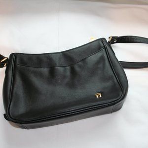 Vintage Etienne Aigner Black Leather Purse